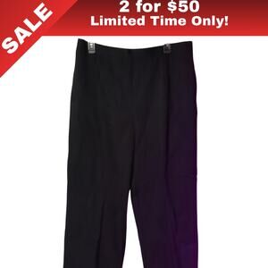 [Sale: 2 for $50!] NWT Alfred Dunner Black Stretch Dress Pants | 16WP 0180
